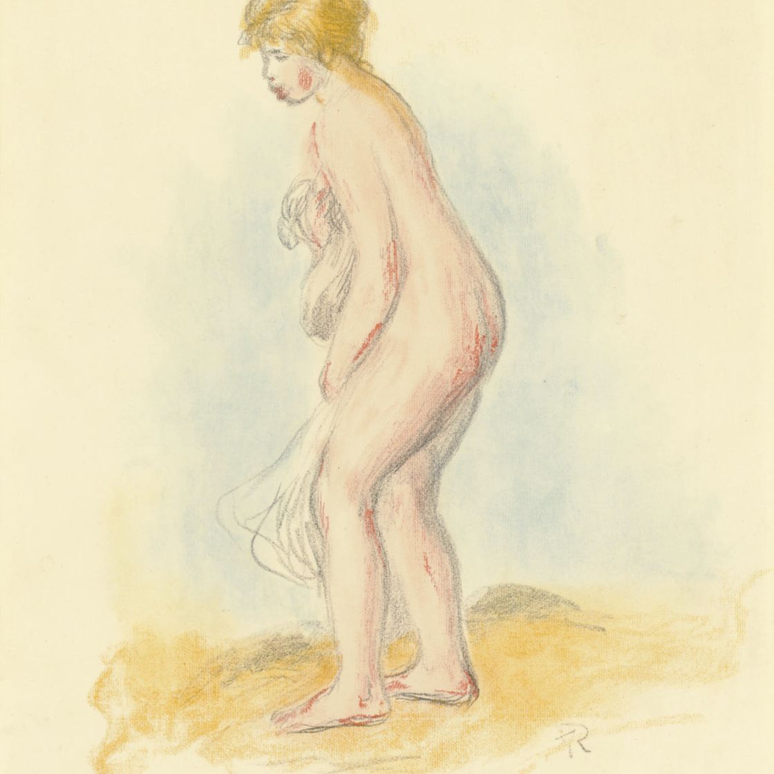Pierre-Auguste Renoir — Дебютантка в белом платье (Delteil; Стелла, 28 лет)