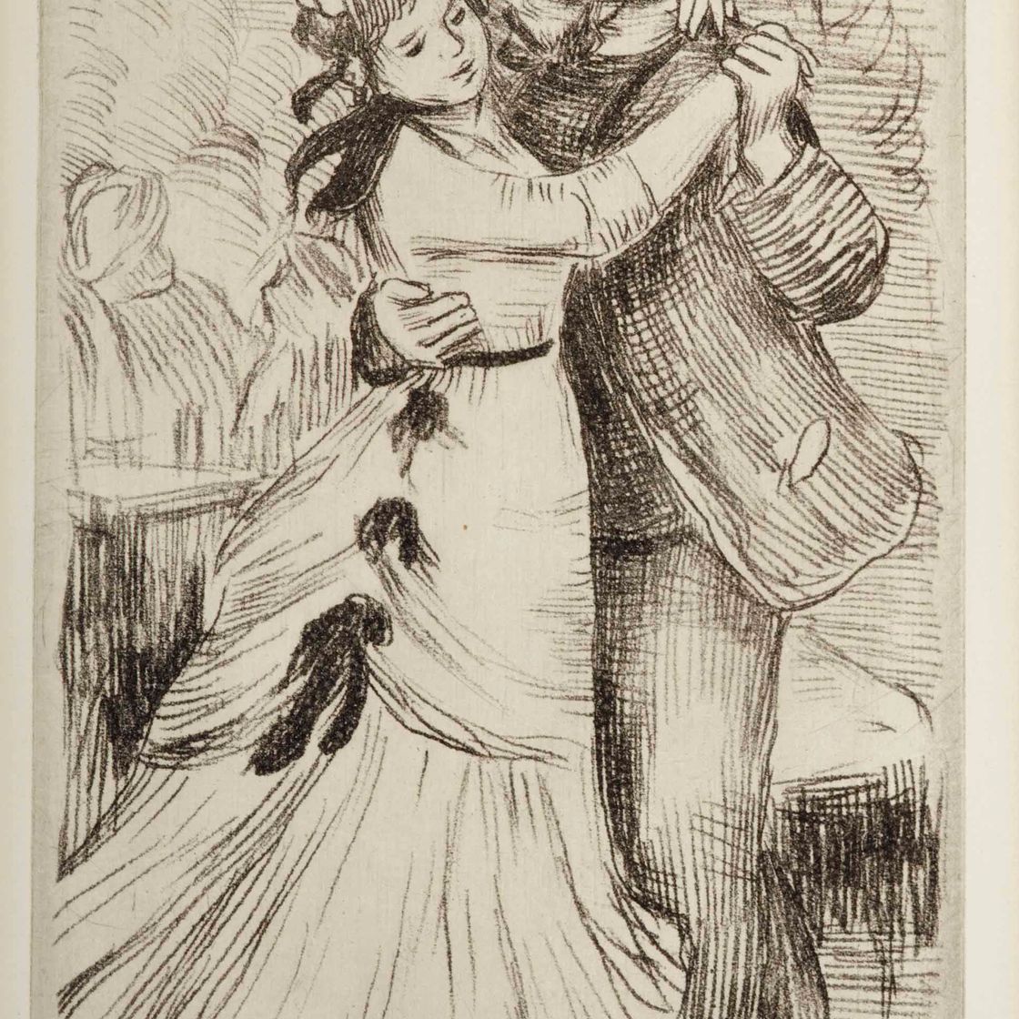 Pierre-Auguste Renoir — Танец в Кампанье, 2e Planche (Дельтейль, Стелла 2)