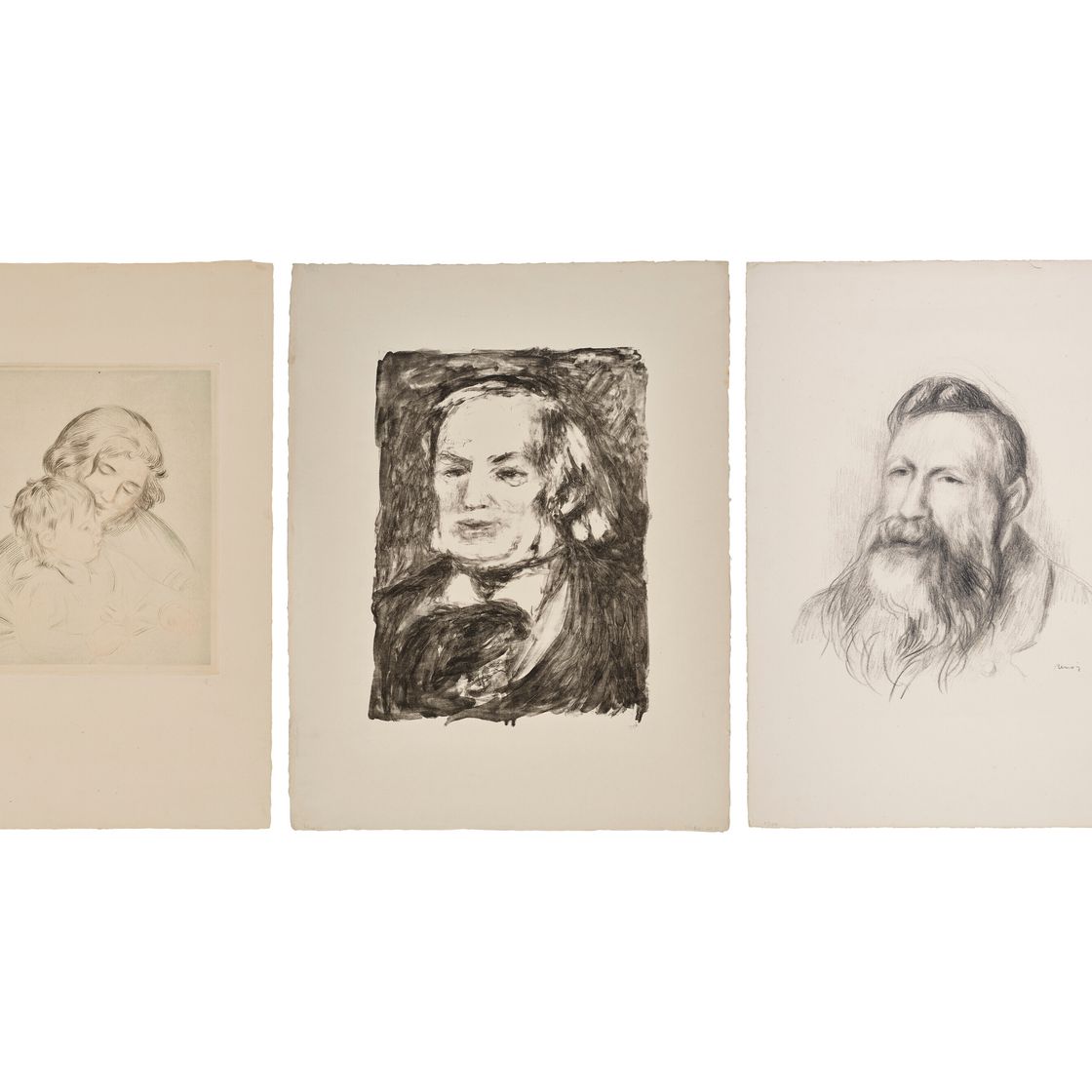 Pierre-Auguste Renoir — Три гравюры художника