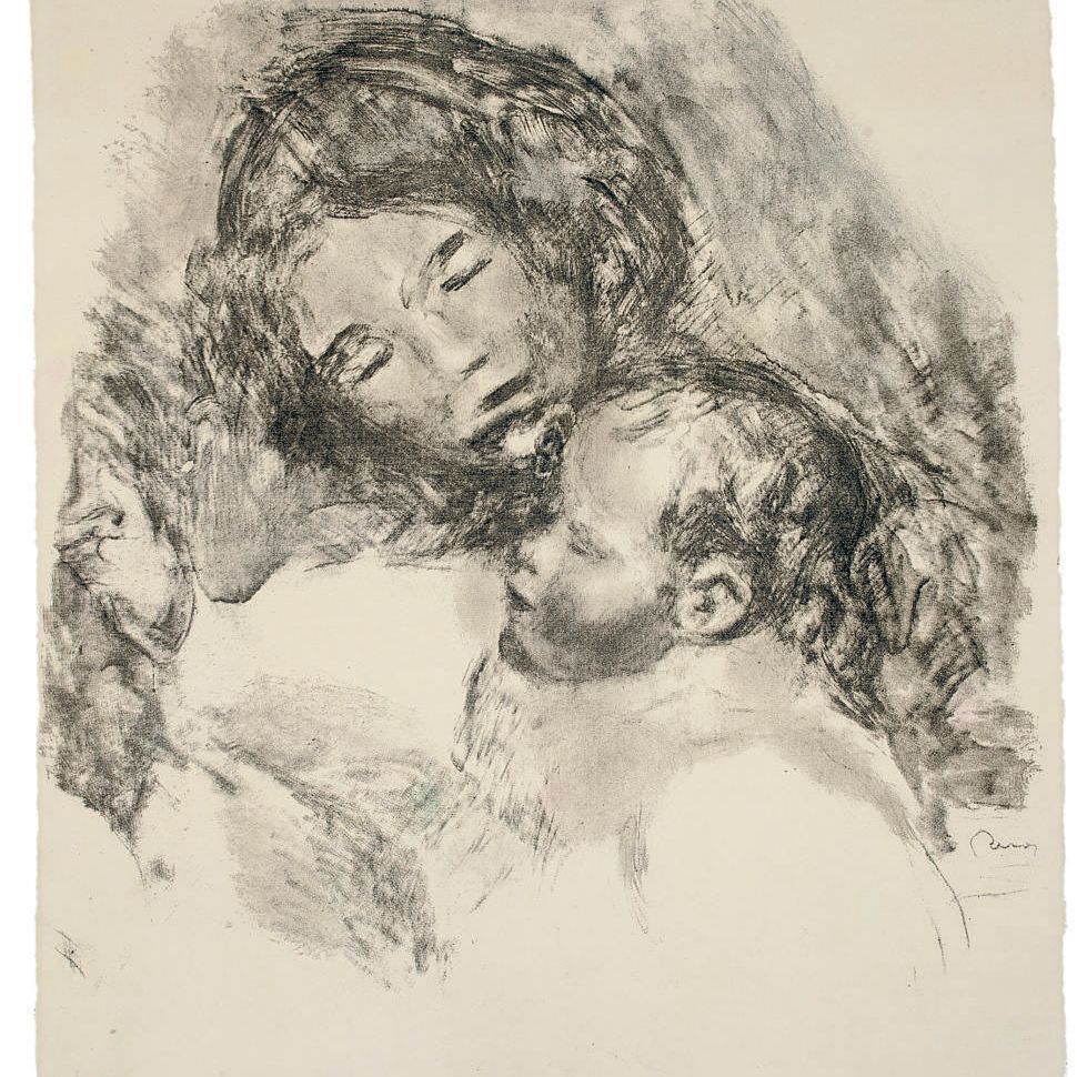Pierre-Auguste Renoir — Материнство (гранд-планш) (Delteil 50)