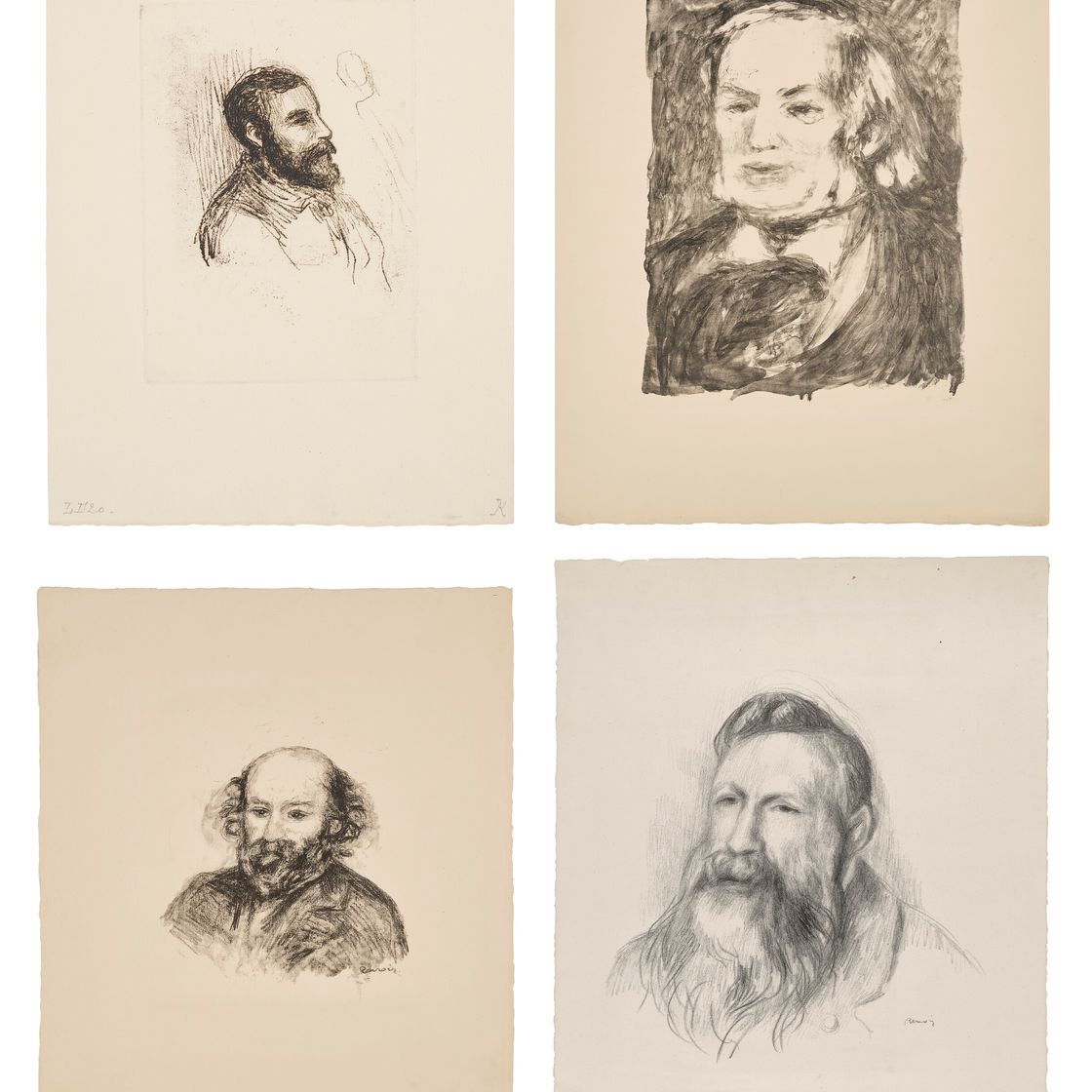 Pierre-Auguste Renoir — Четыре гравюры художника