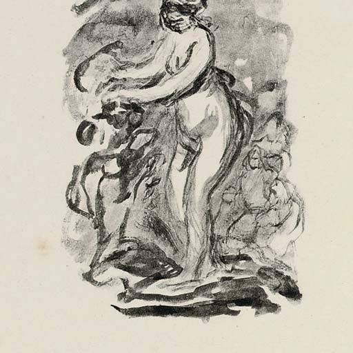 Pierre-Auguste Renoir — "Женщина в белом платье", вариант и "Женщина в белом платье", 2-й вариант , 2 пластины из литографий L'Album des douze (Д. 45-46)