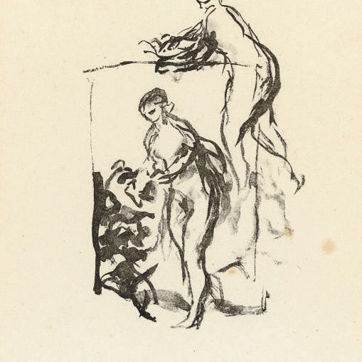 Pierre-Auguste Renoir — Женщина в белом платье (длина 47 см)