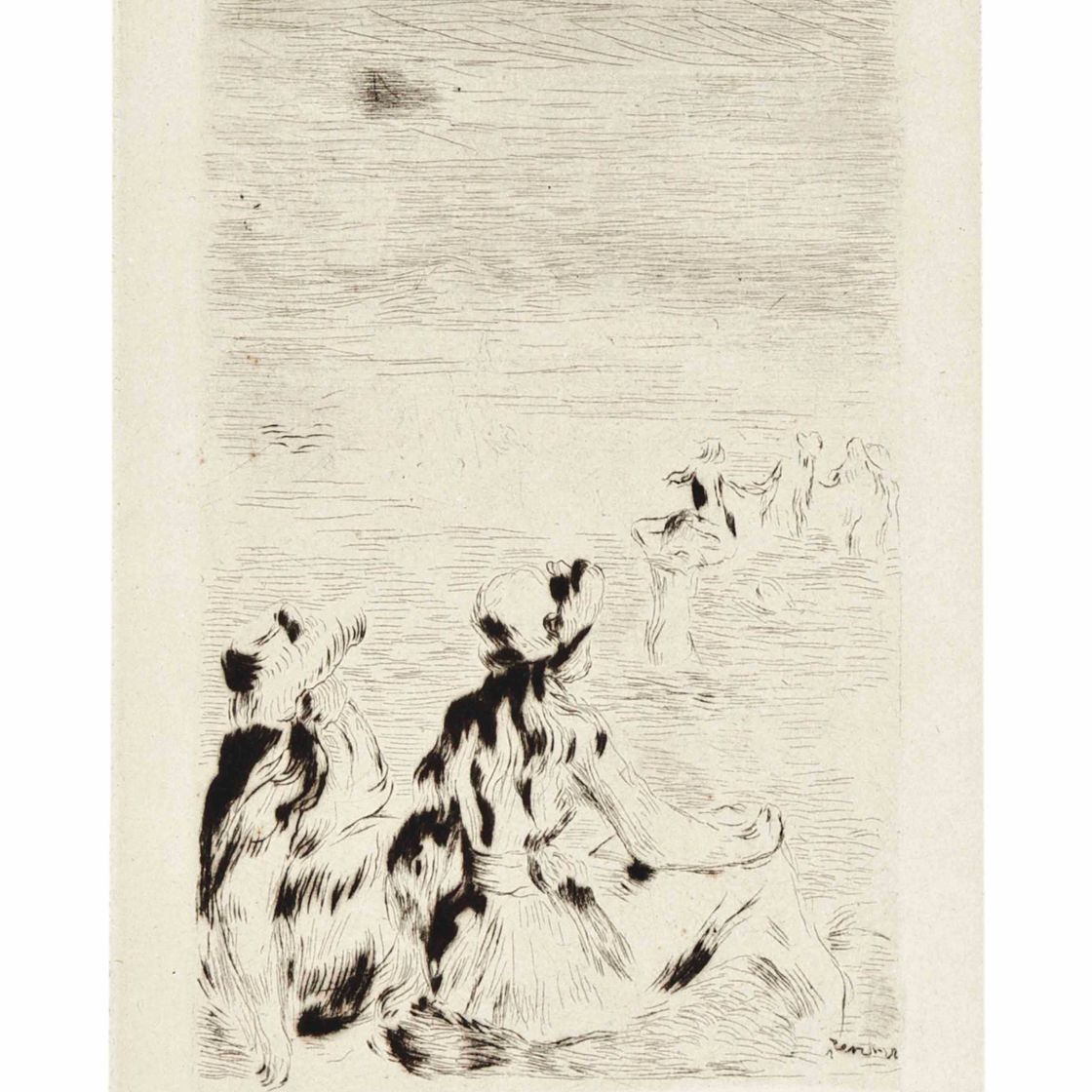 Pierre-Auguste Renoir — Пляж Берневаль (D.; S.5)