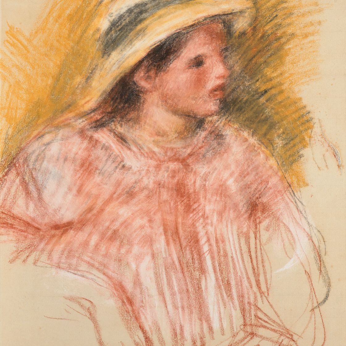 Pierre-Auguste Renoir — Бюст женщины с вводной частью, изображение 1