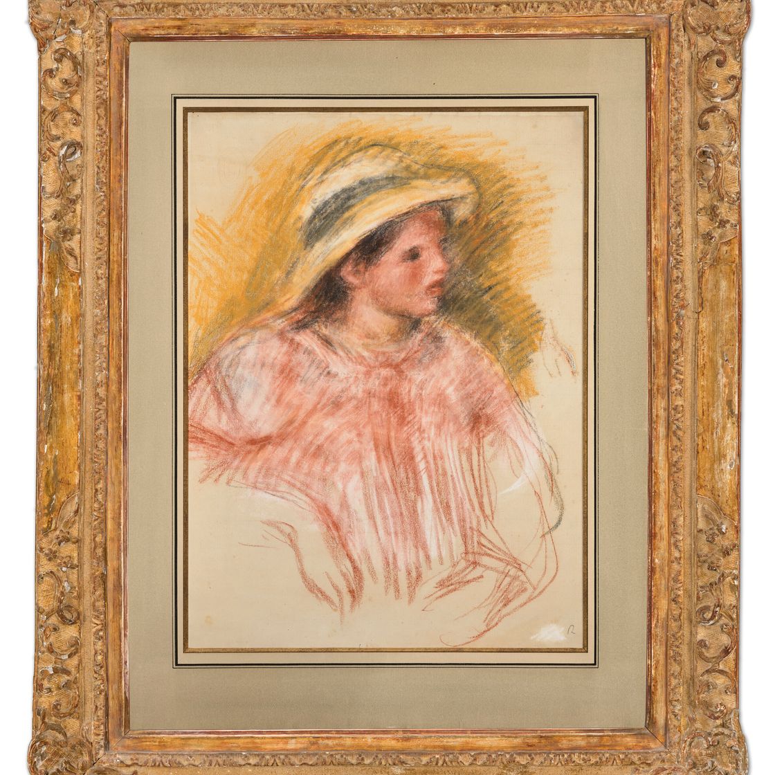 Pierre-Auguste Renoir — Бюст женщины с вводной частью, изображение 2