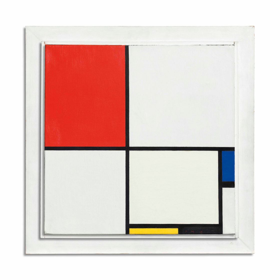 Piet Mondrian — Композиция № III, выполненная в красном, синем, желтом и черном цветах, 1929 год