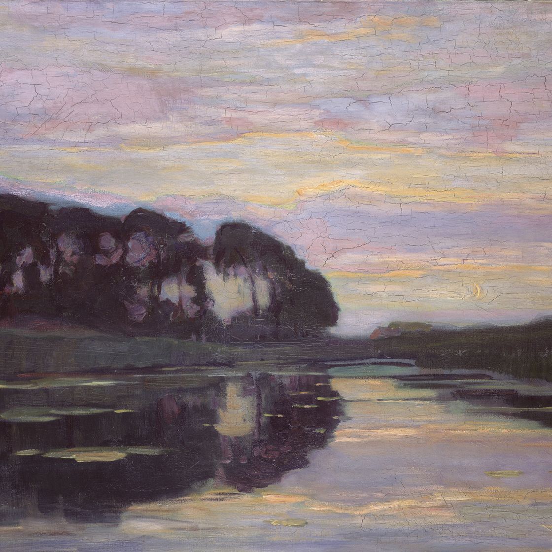 Piet Mondrian — Ферма среди деревьев, уединение среди больших деревьев, у солнечного ложа