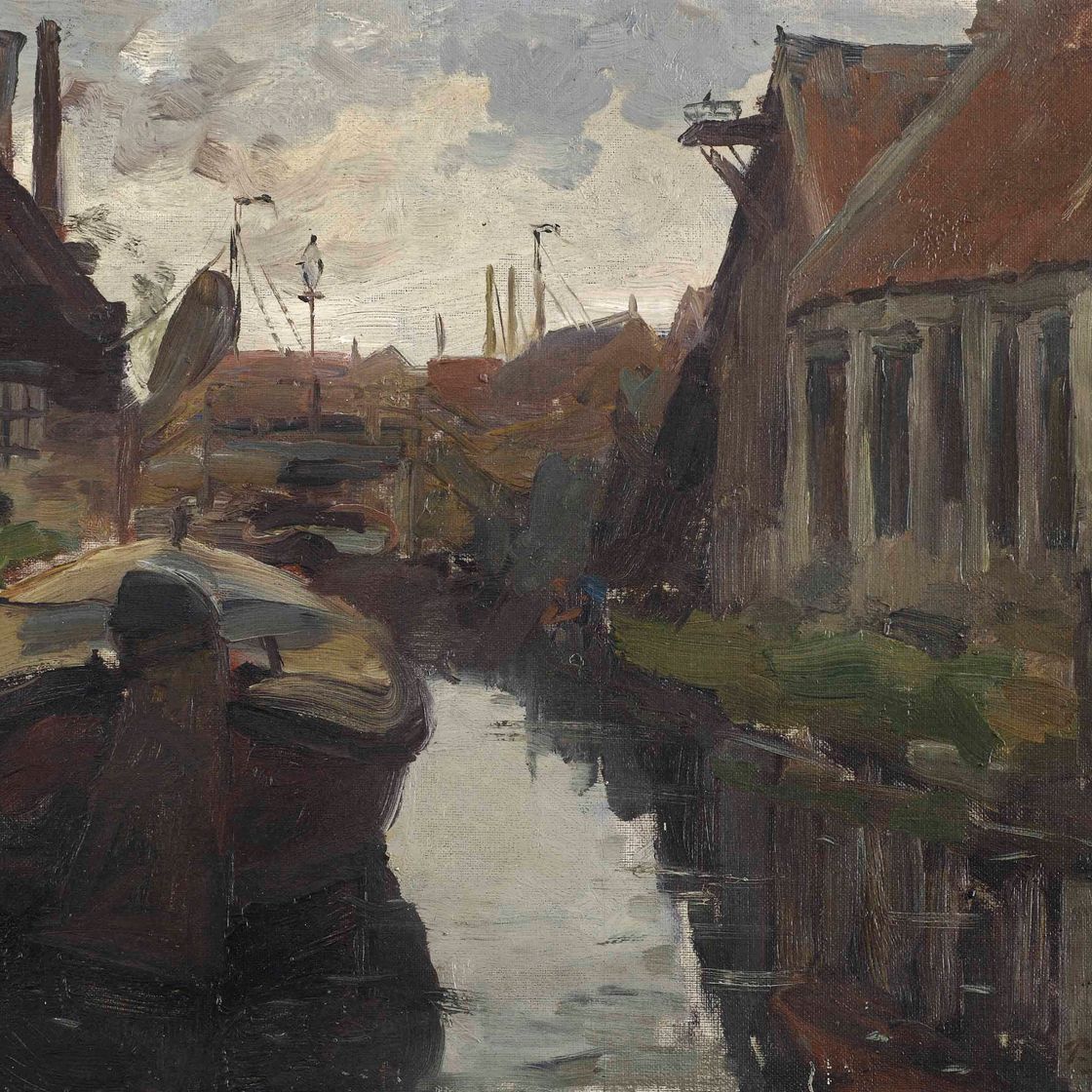 Piet Mondrian — Ланге Бликерсслут с баржей