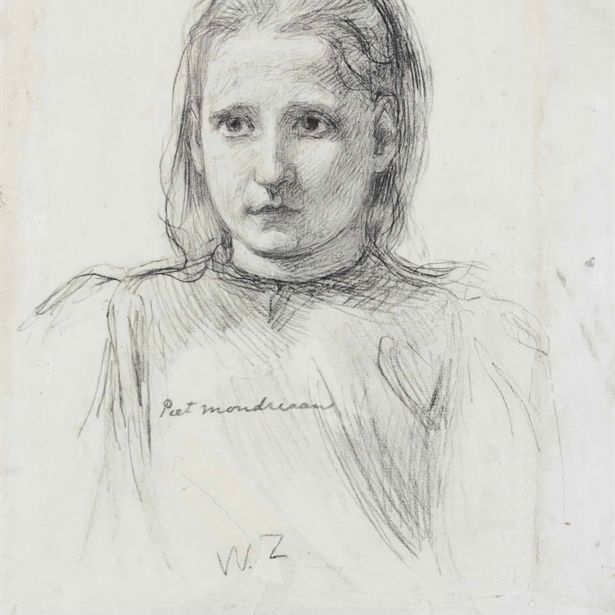 Piet Mondrian — Голова девушки