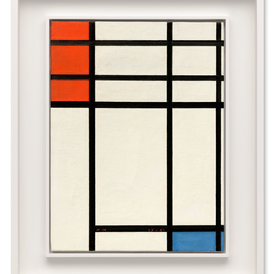 Piet Mondrian — Композиция с использованием красного и синего цветов, изображение 2