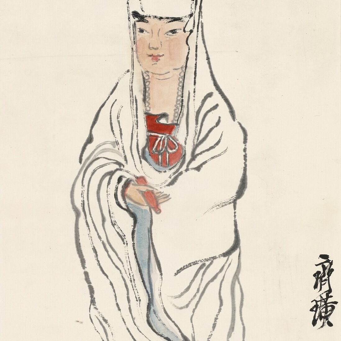 Qi Baishi — Гуаньинь