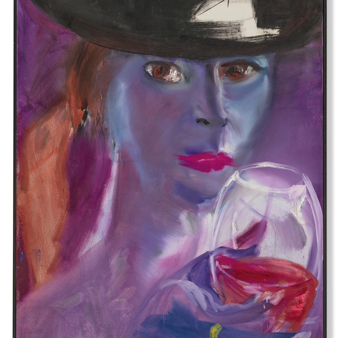 Rainer Fetting — "В хижине и в Ротвейле" (в шляпе и с красным вином)