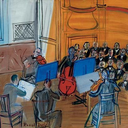 Raoul Dufy — Красный и синий квинтет