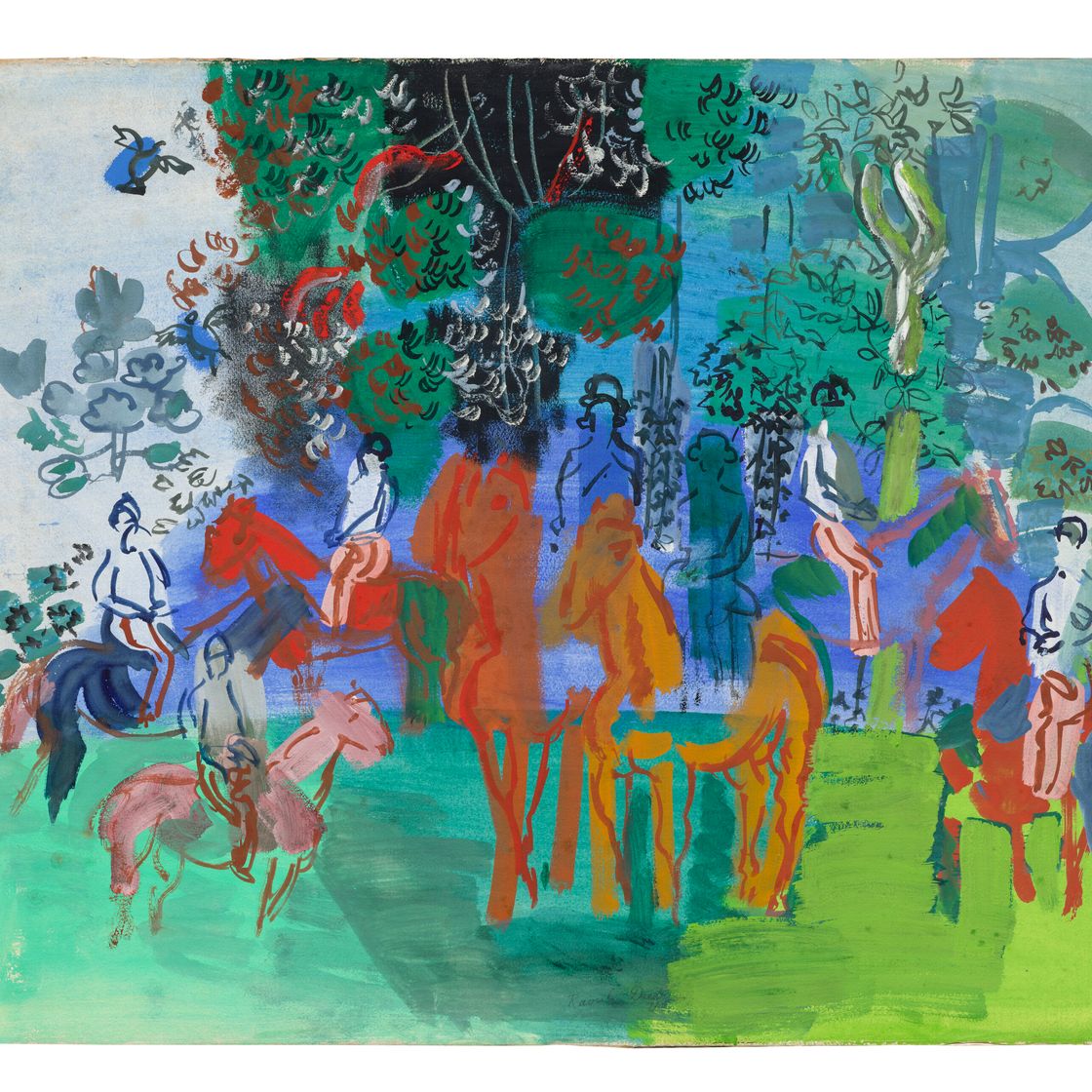 Raoul Dufy — Кавалеры су-буа, изображение 2