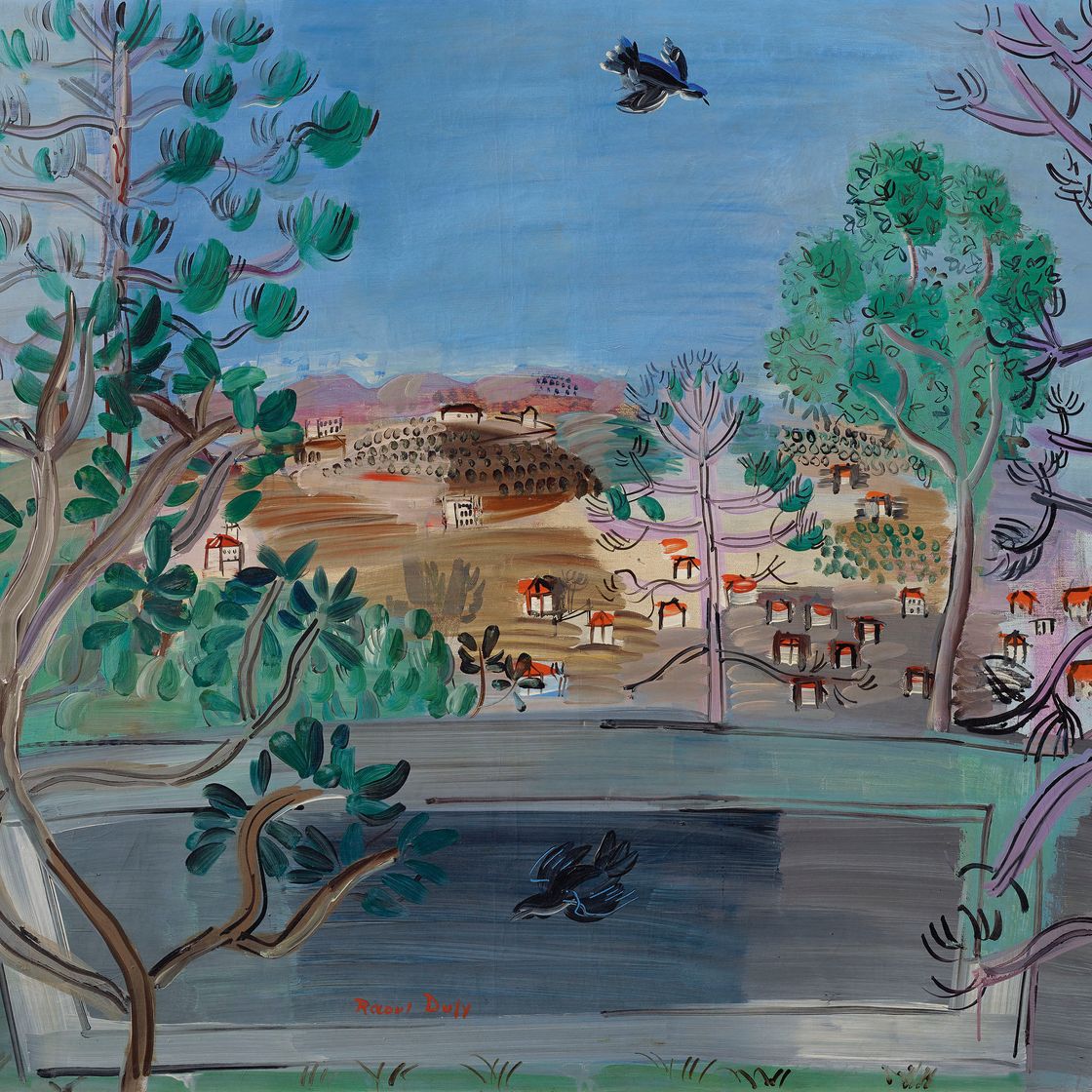 Raoul Dufy — Ресторан для игры в гольф в Жуане, в стиле л'Уизо