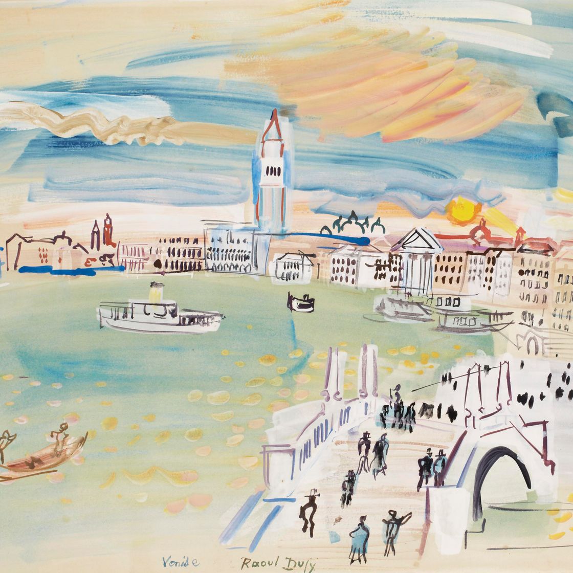 Raoul Dufy — Венеция, набережная Эсклавонов
