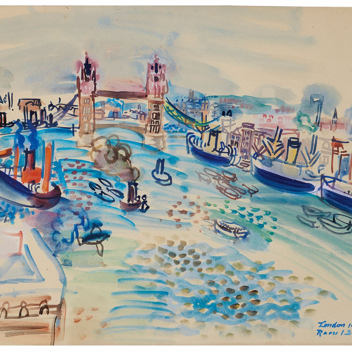 Raoul Dufy — Лондон, ла-Тамиза, изображение 1