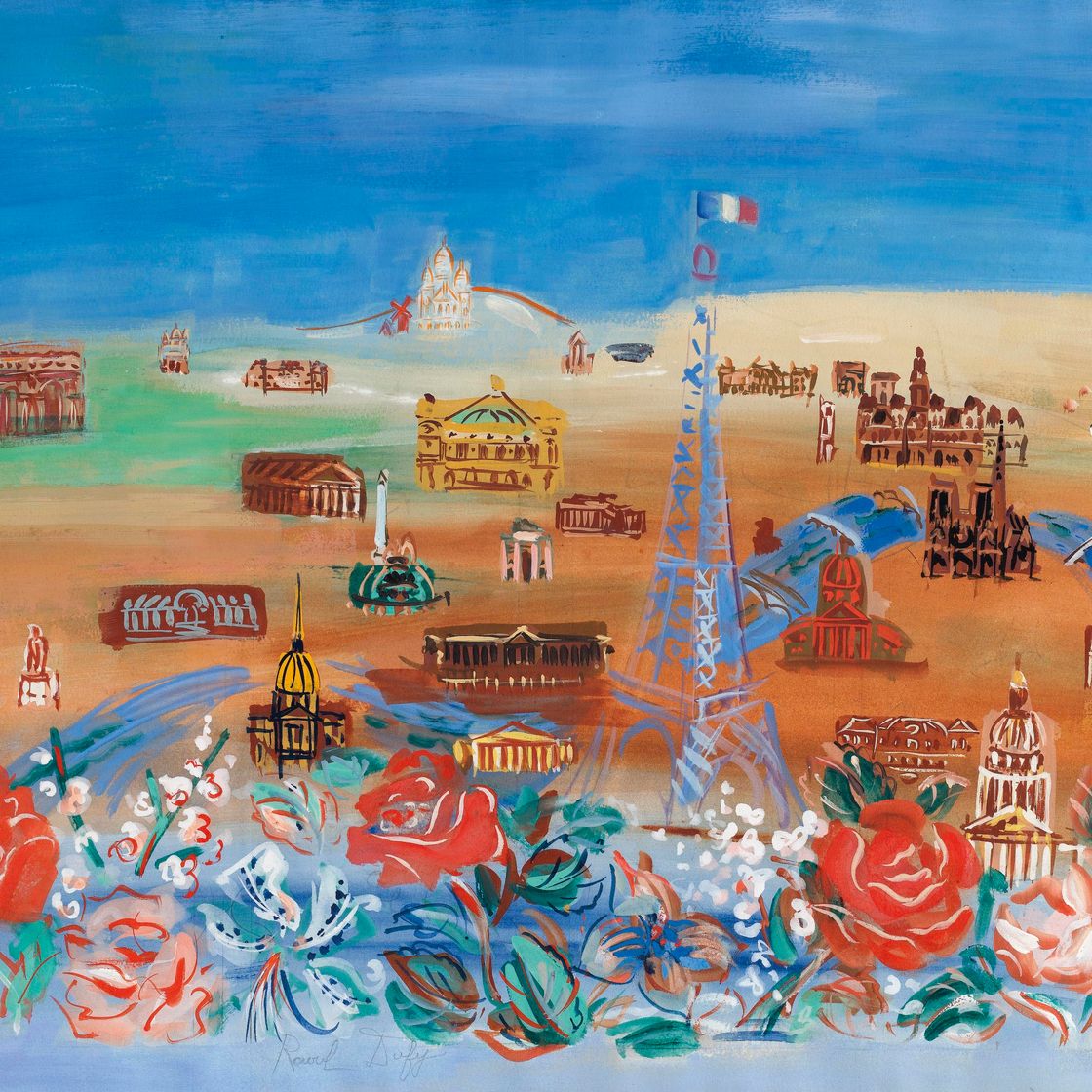Raoul Dufy — Вьюга Парижа