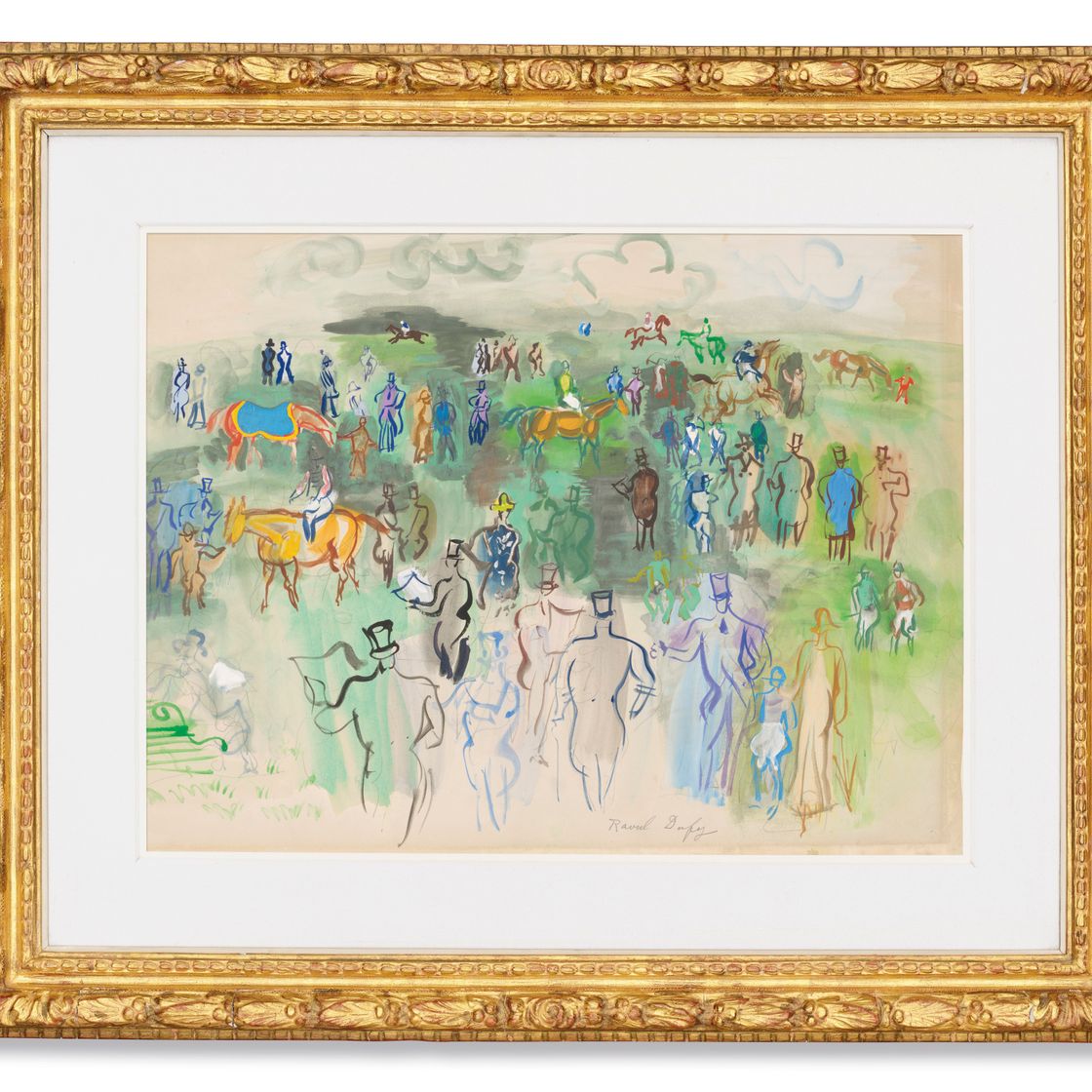 Raoul Dufy — Аристократы и аристократки в Пелузе, изображение 2