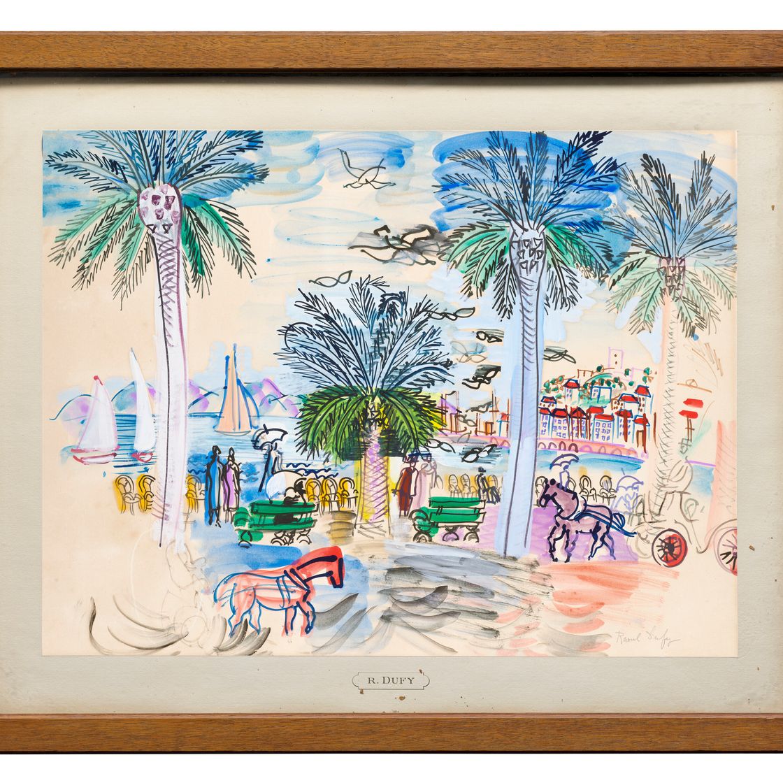 Raoul Dufy — Канны, набережная Круазетт, изображение 4
