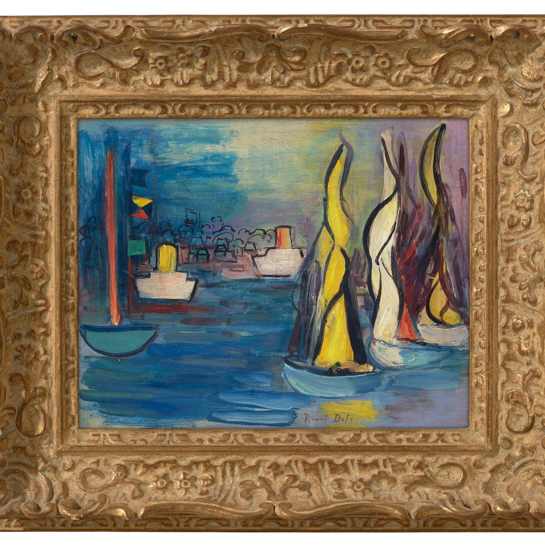 Raoul Dufy — Танцующие вуали в порту Довиля, изображение 2