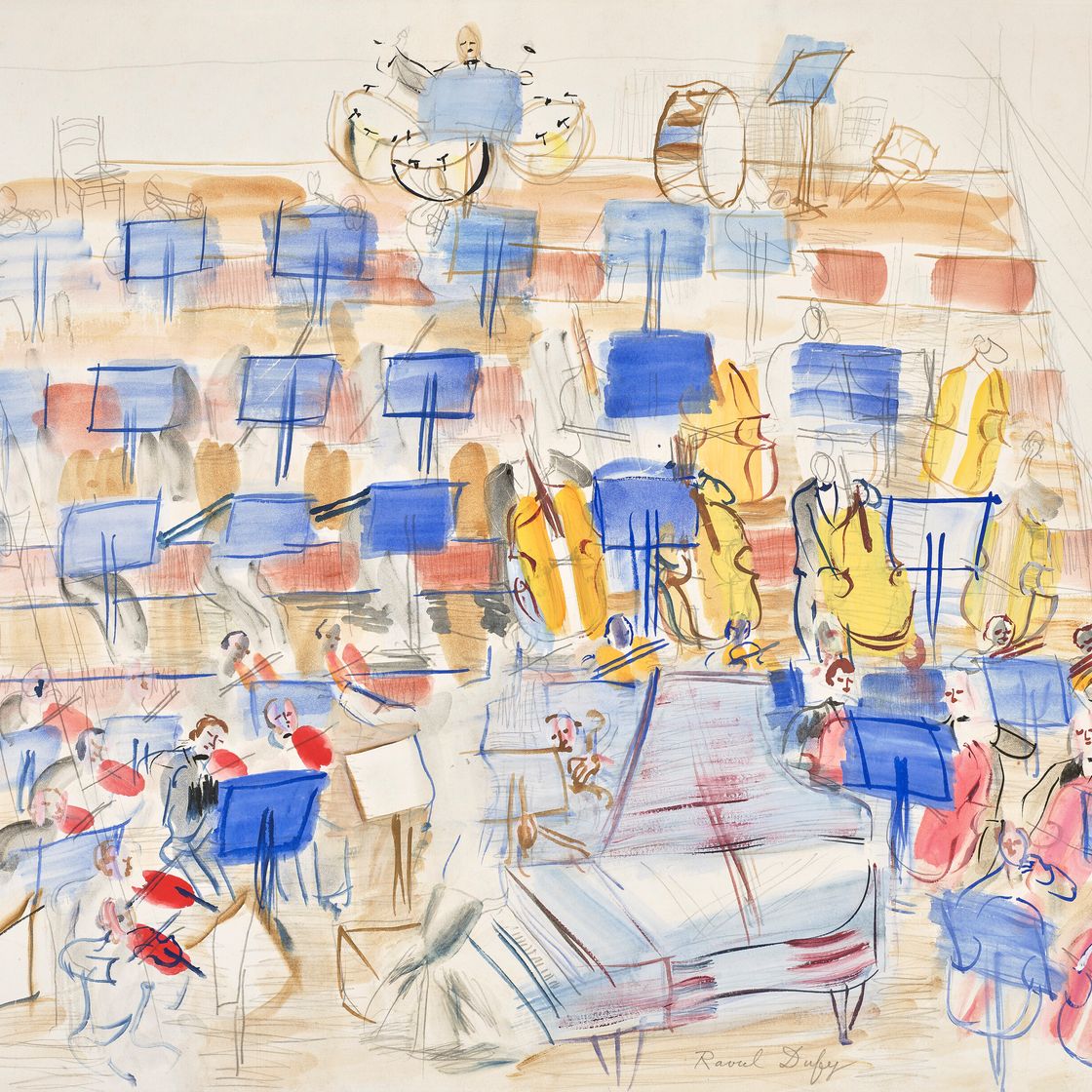 Raoul Dufy — Оркестр а-ля пианист, изображение 1
