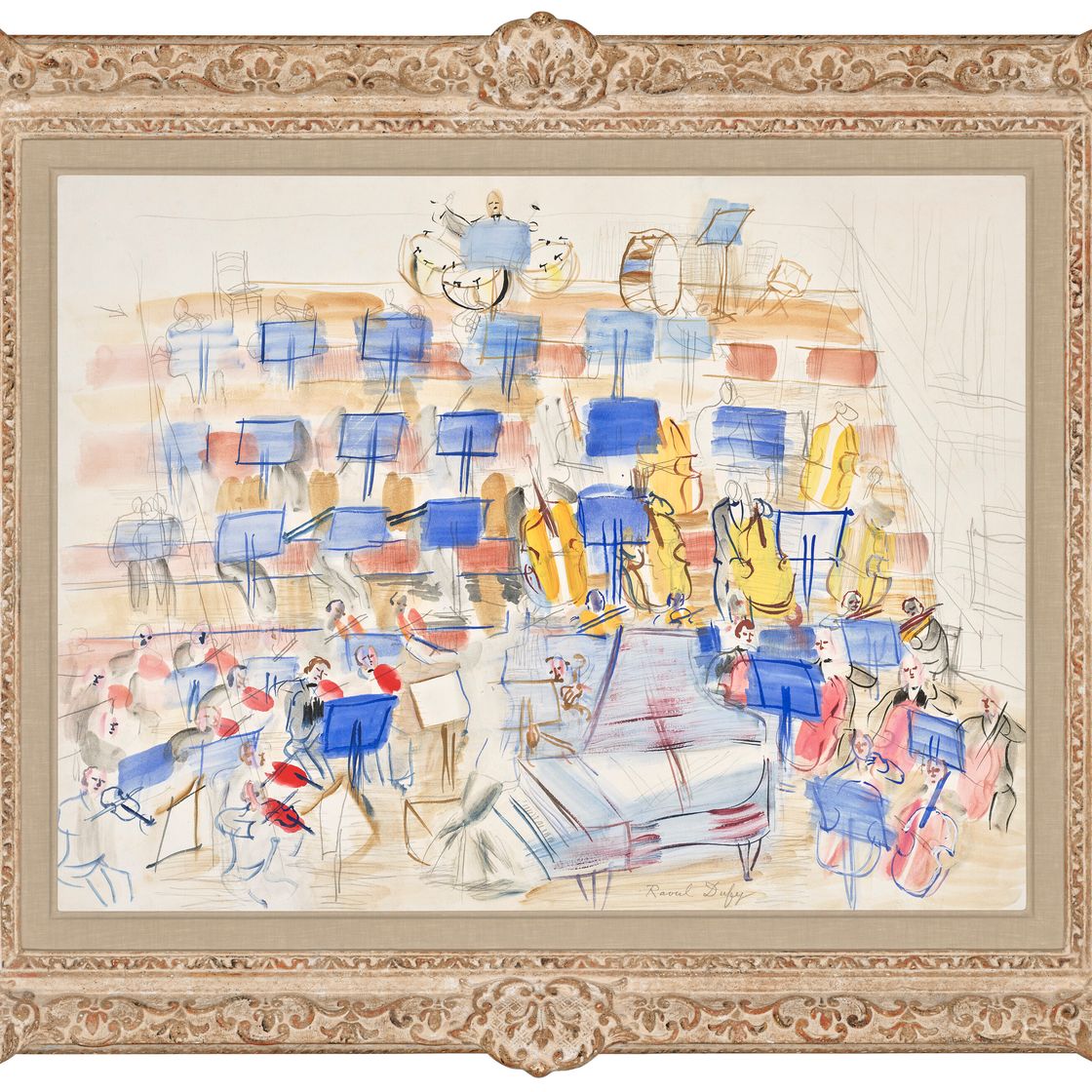 Raoul Dufy — Оркестр а-ля пианист, изображение 2