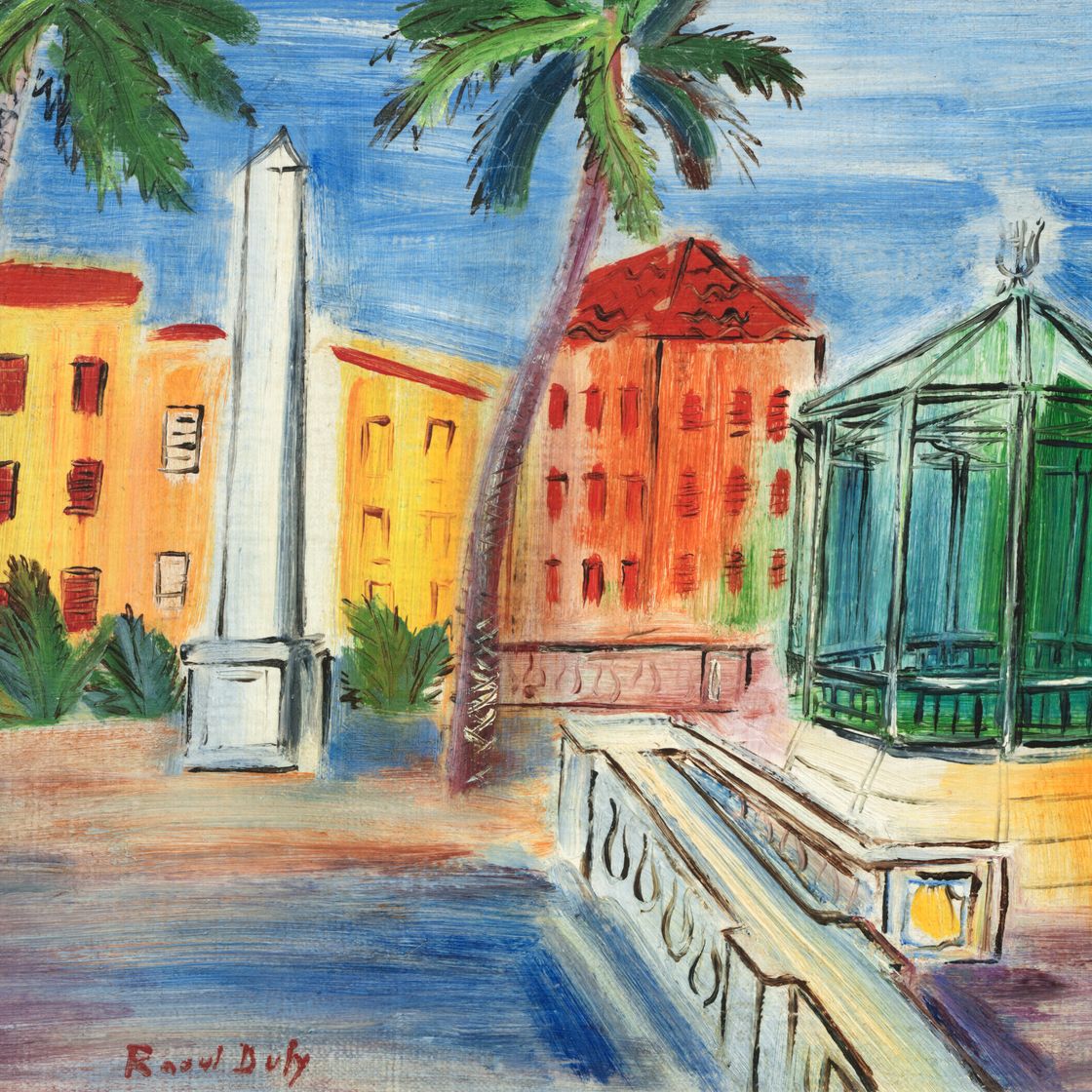 Raoul Dufy — Площадь Славы, Обелиск и музыкальный киоск, изображение 1