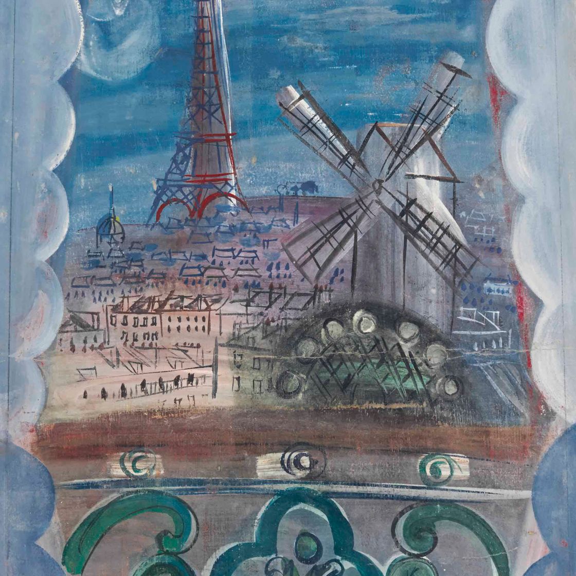 Raoul Dufy — Окно в Эйфелеву башню и Мулен Руж