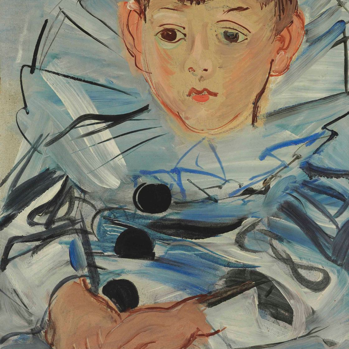 Raoul Dufy — Портрет Клода Мулона в образе Пьеро