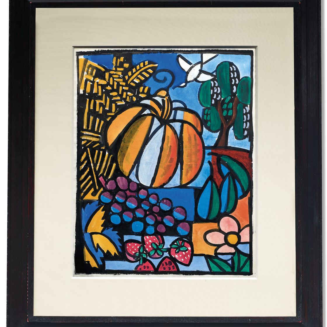 Raoul Dufy — Цитрусовый пирог (этюд к "Песне о бестии" Гийома Аполлинера), изображение 2