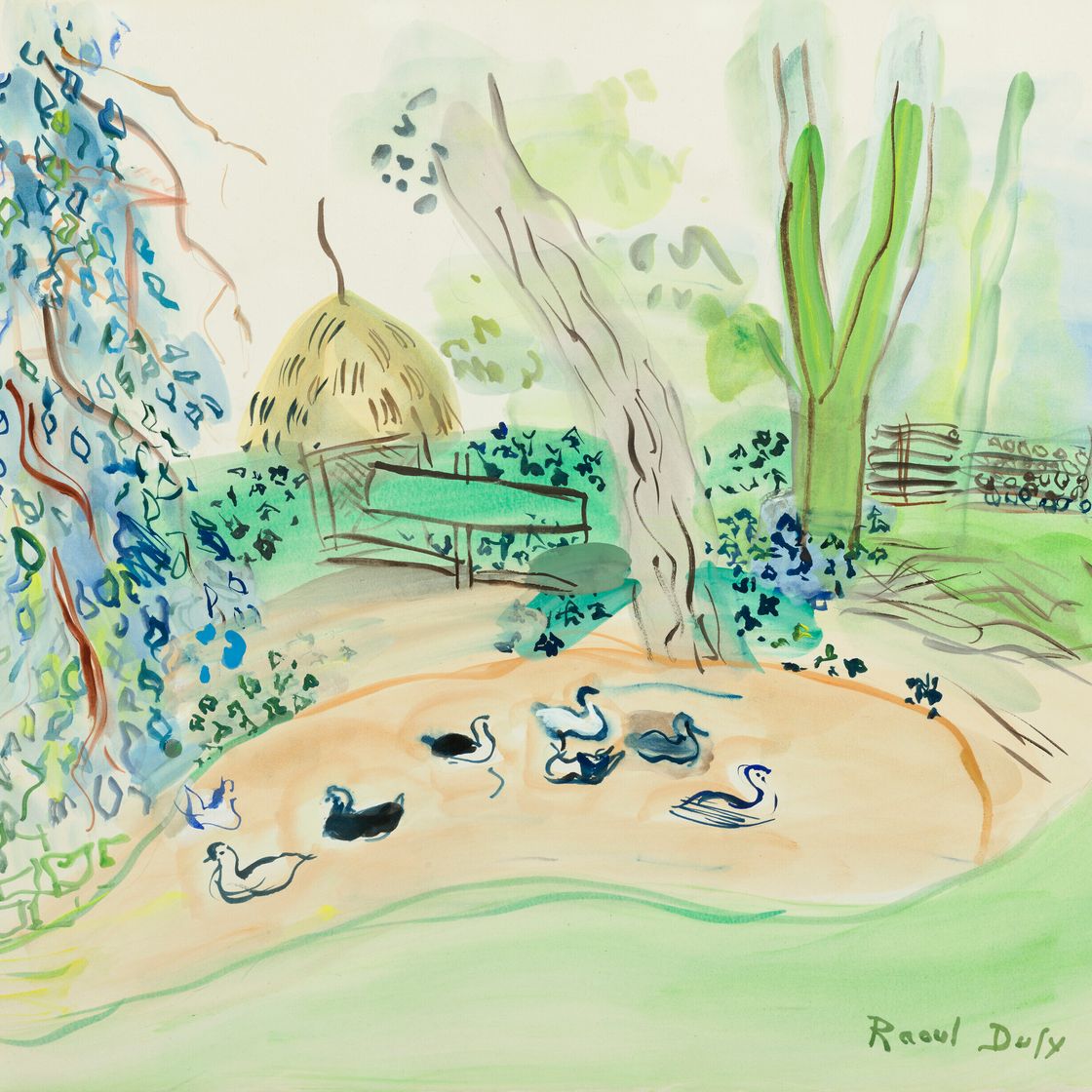 Raoul Dufy — Море с утками по-моему, изображение 1