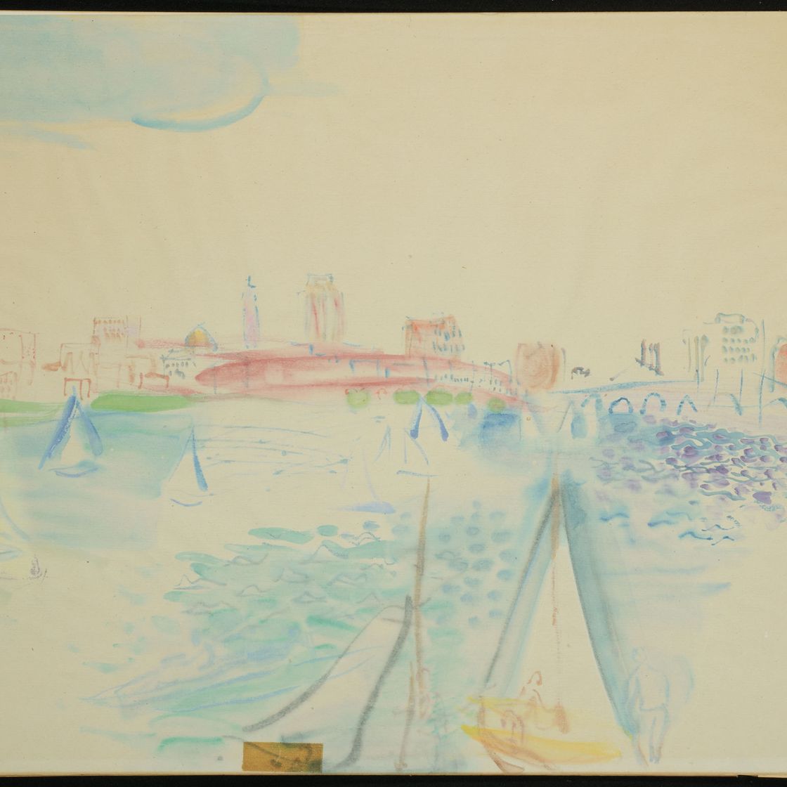 Raoul Dufy — Бостон, Вуалье-сюр-Чарльз-Ривер, изображение 2