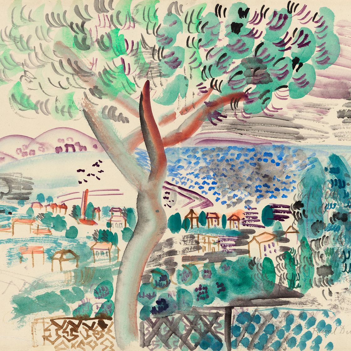 Raoul Dufy — Ле-пин-а-гольф-Хуан