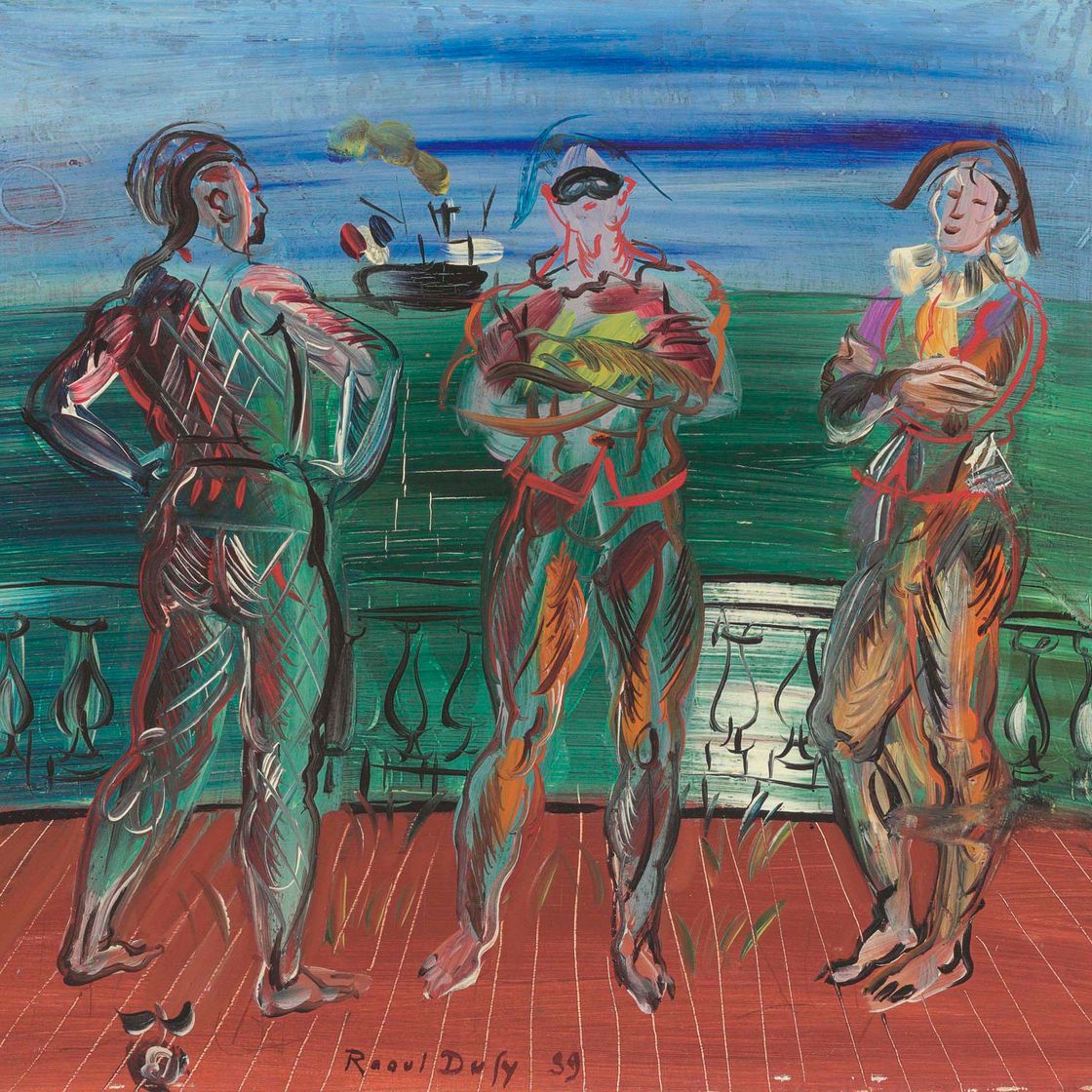 Raoul Dufy — Трое арлекинов
