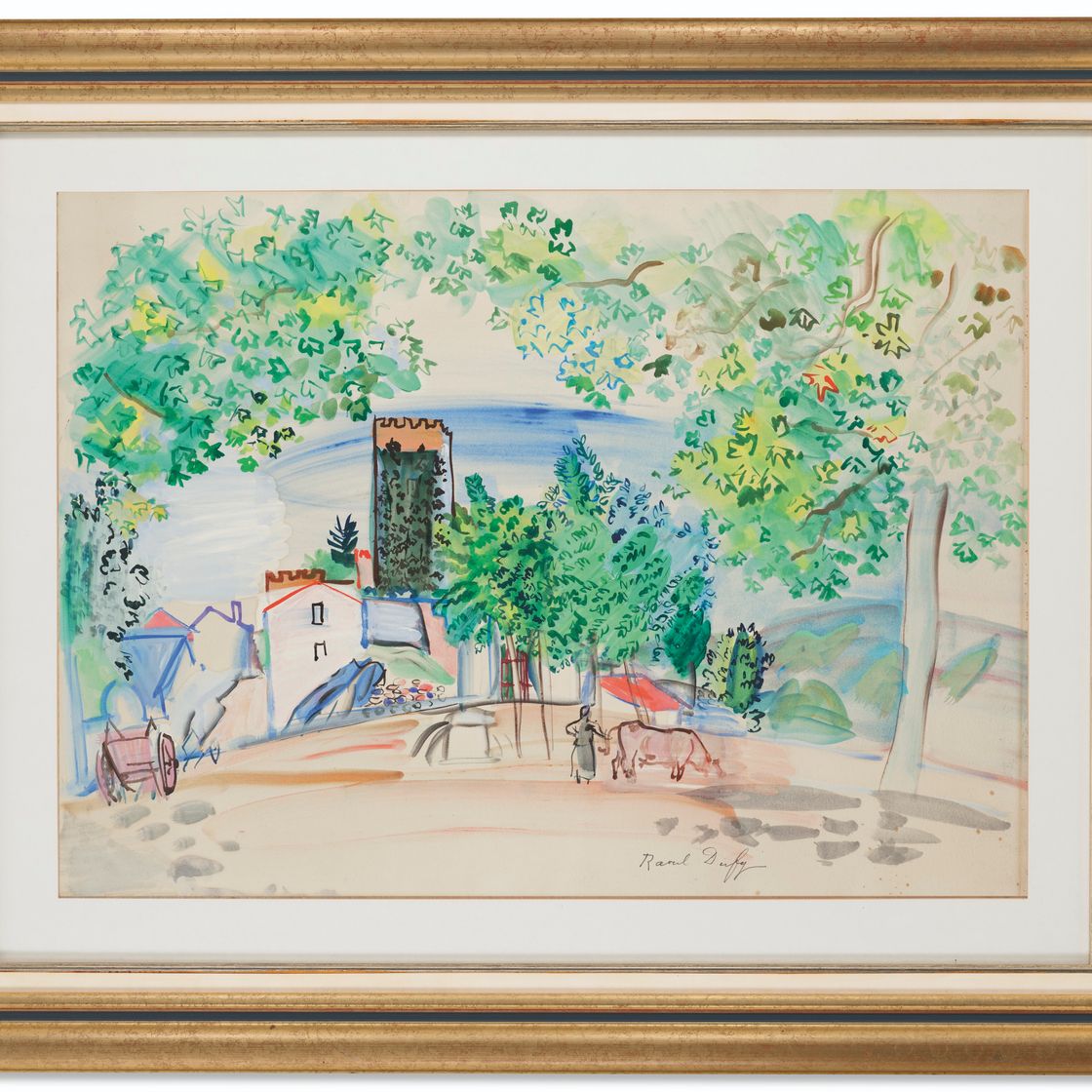 Raoul Dufy — Улица Тур-де-Верне-ле-Бен, изображение 2