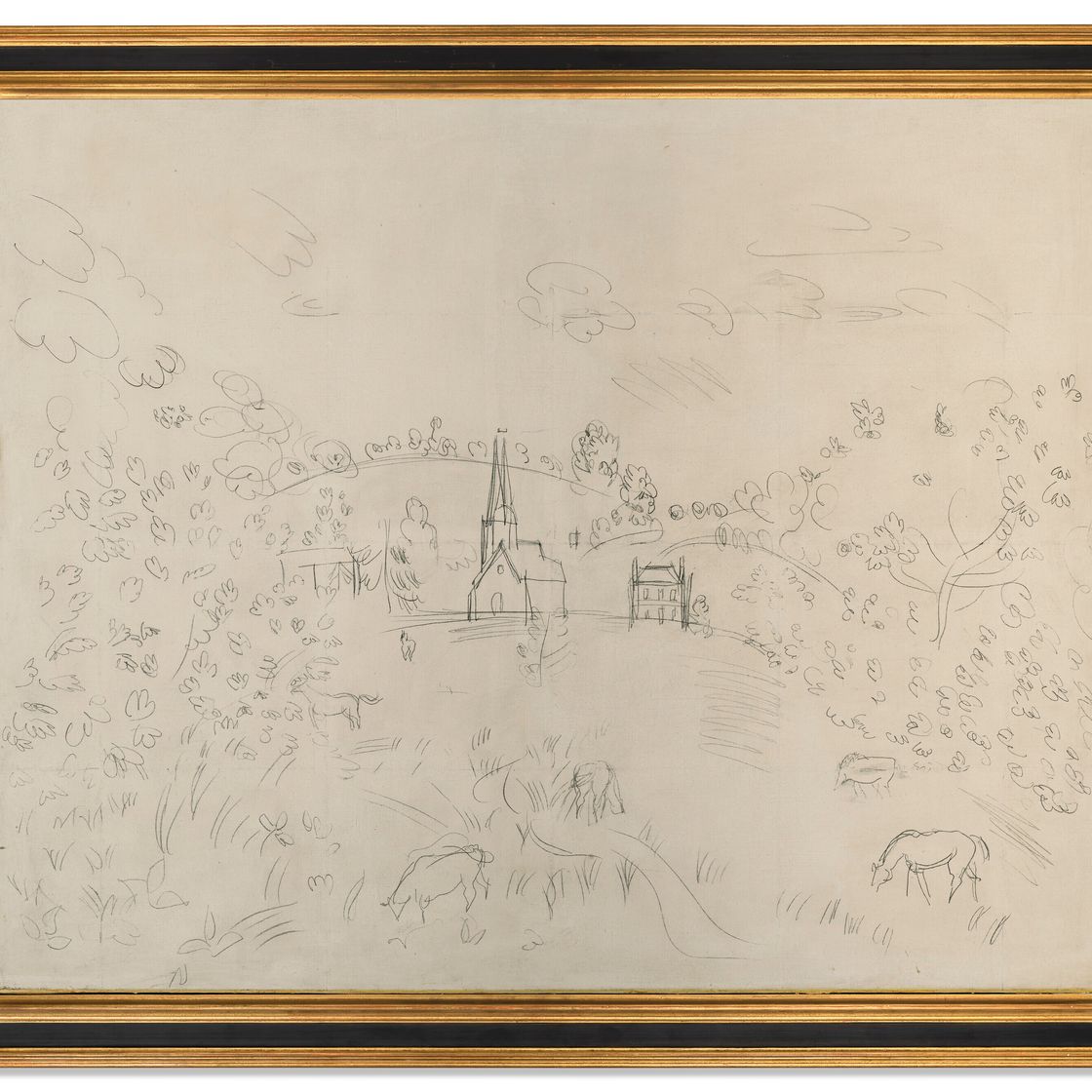 Raoul Dufy — Деревня в Нормандии, изображение 4