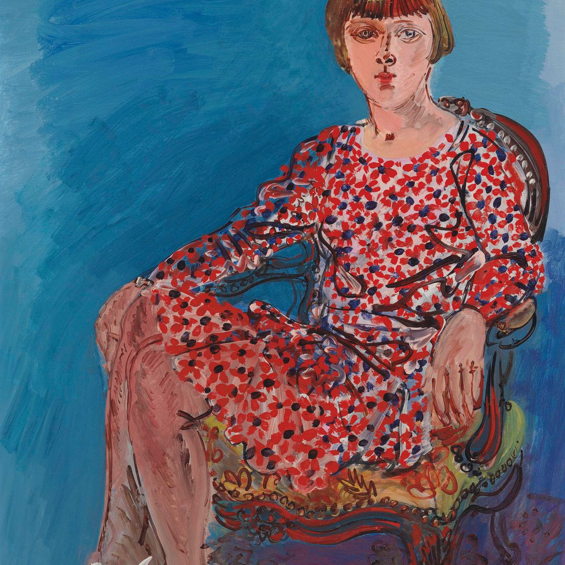 Raoul Dufy — Портрет молодой женщины, танцующей в одиночестве