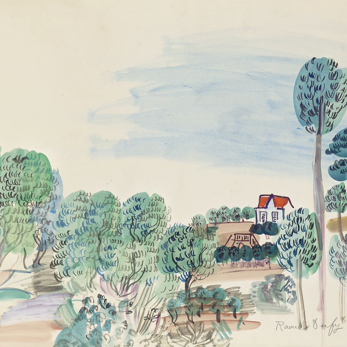 Raoul Dufy — Vue de Provence