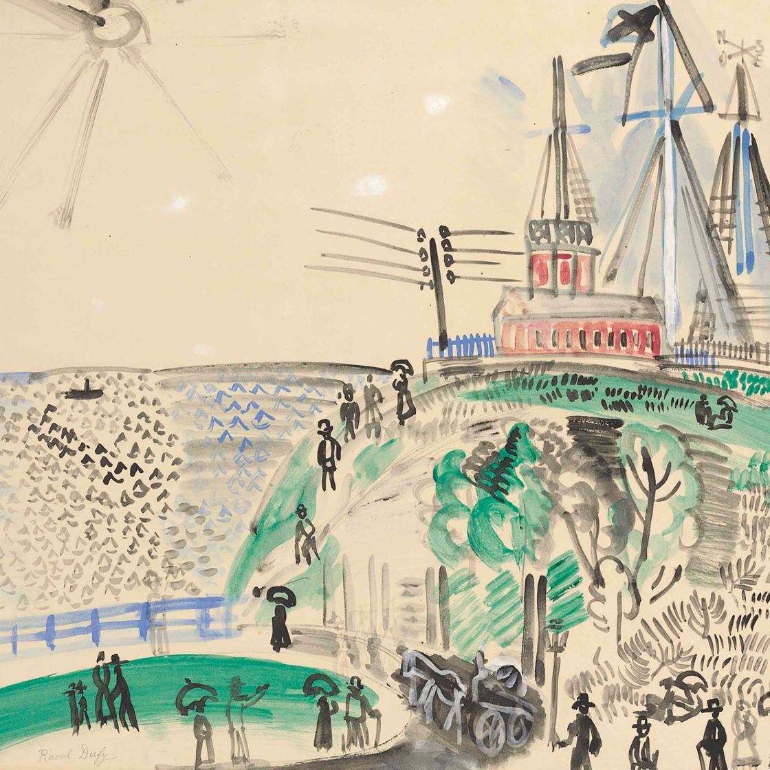 Raoul Dufy — La Semaphore ou L'entrée du Port du Havre