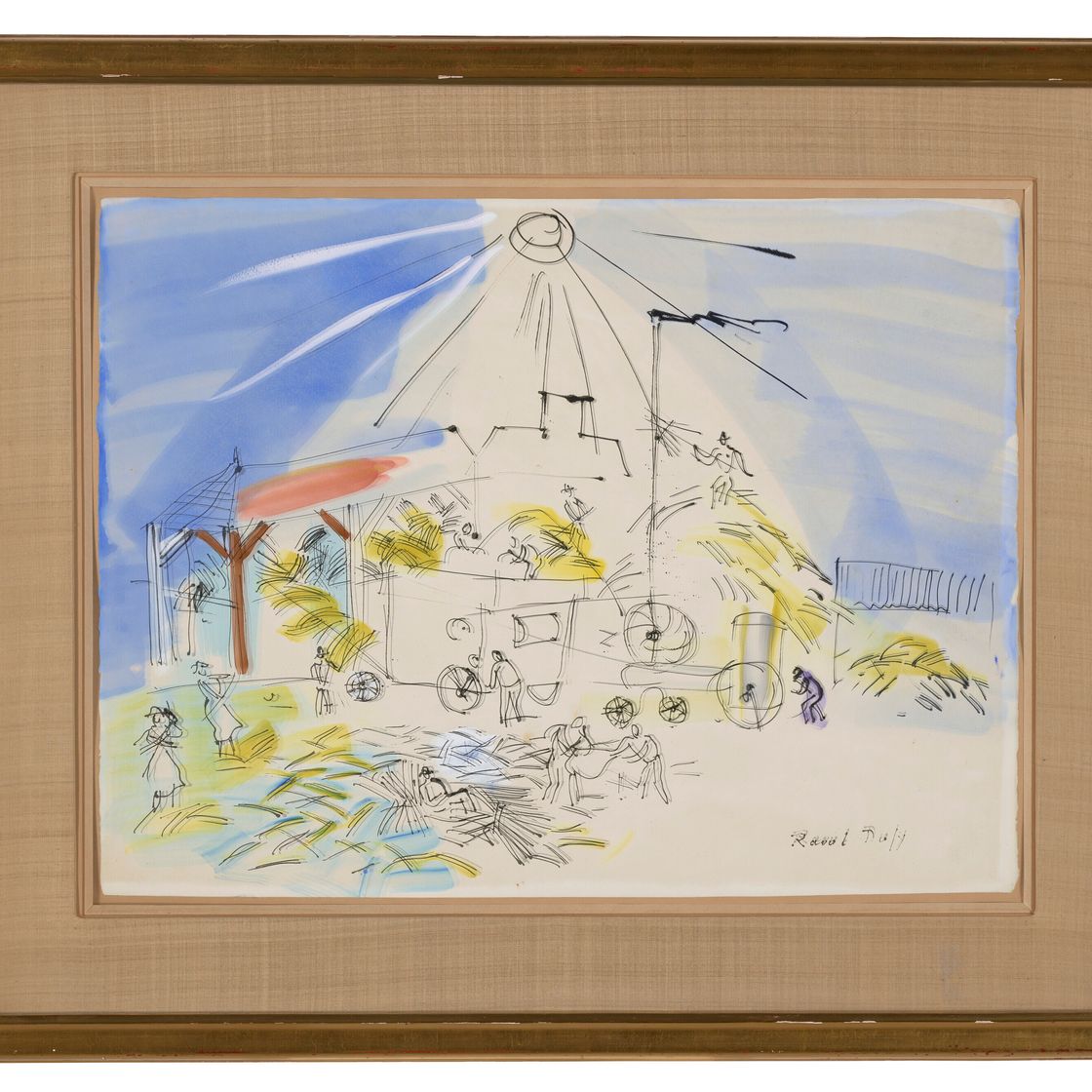 Raoul Dufy — Dépiquage au soleil, изображение 2