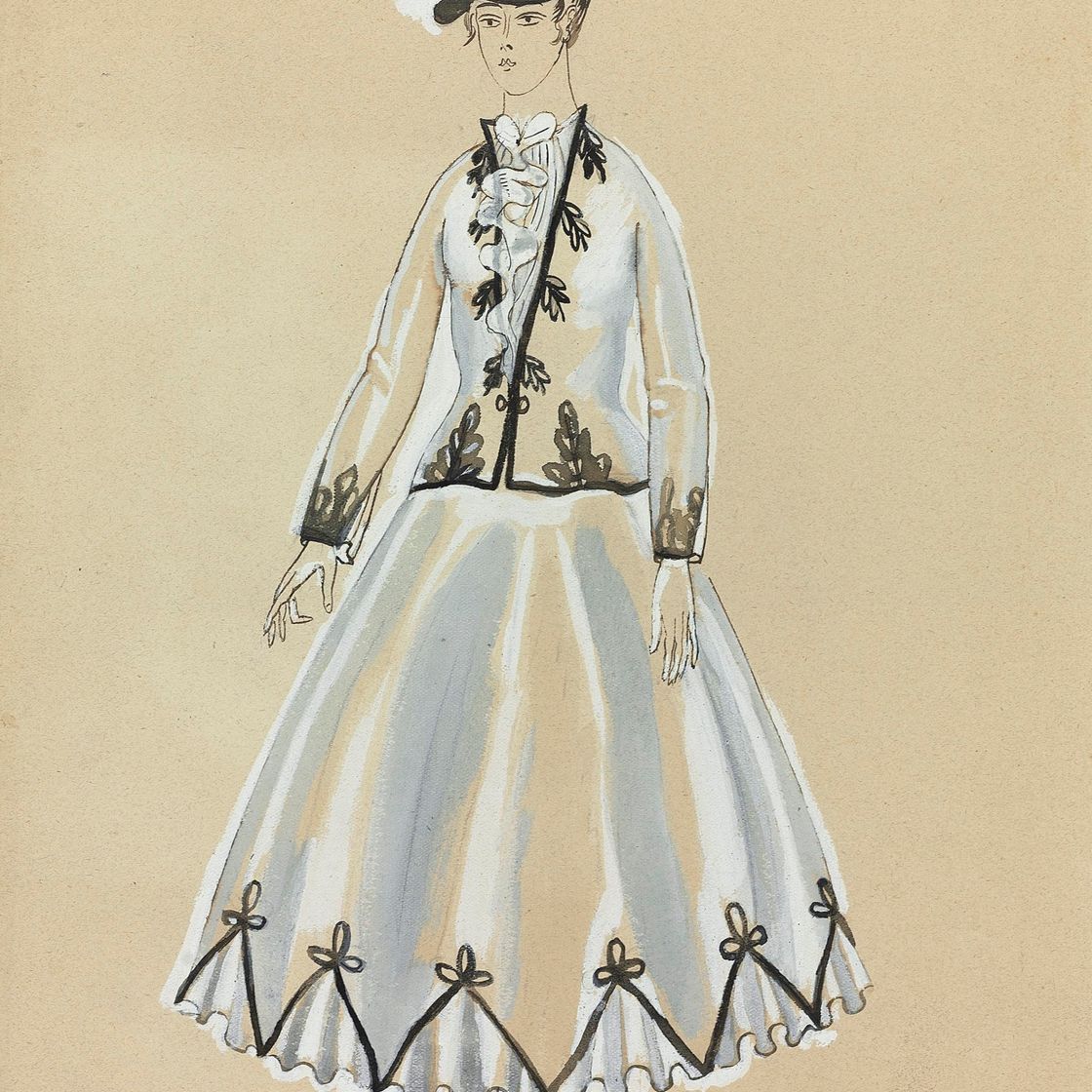 Raoul Dufy — Modèle de robe pour Paul Poiret