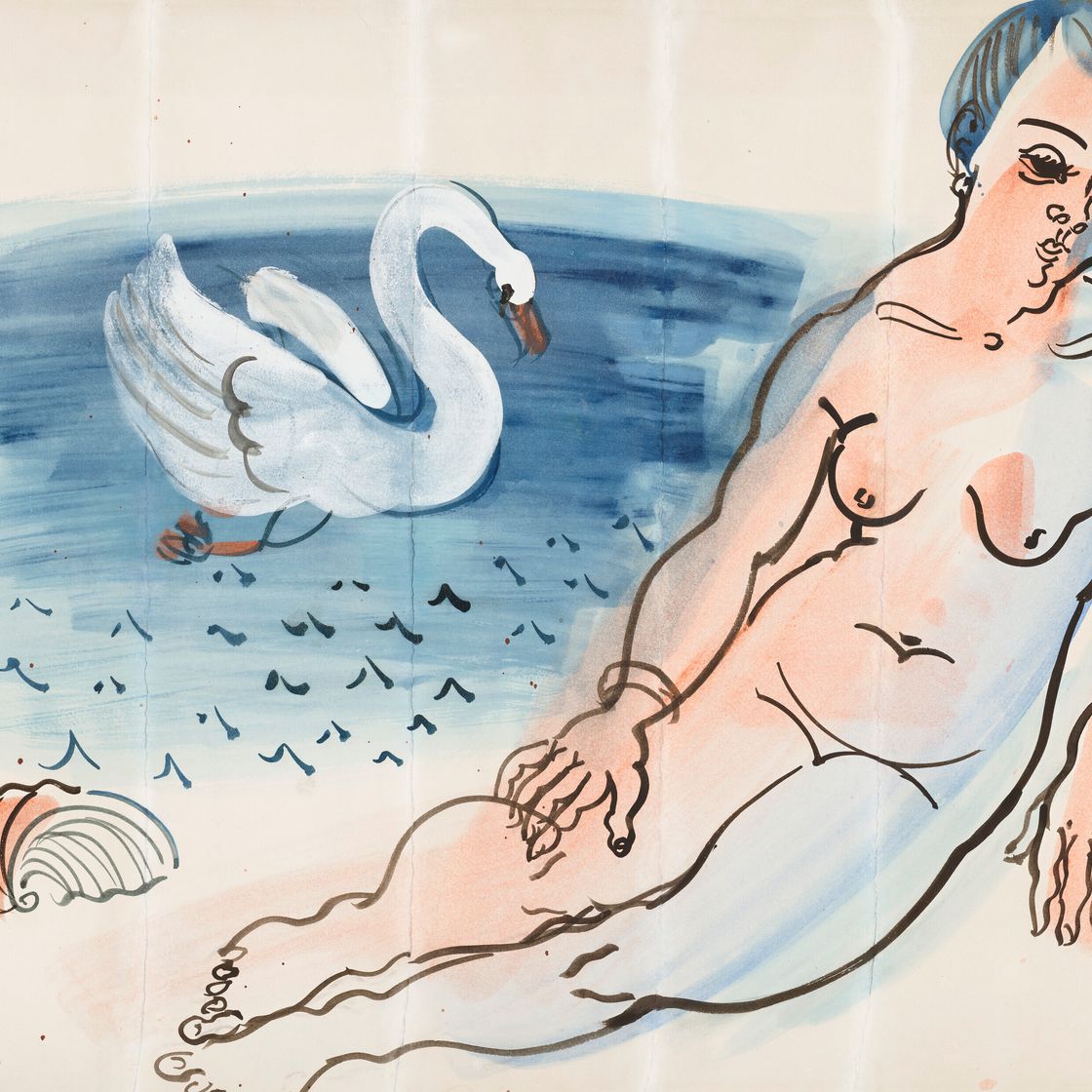 Raoul Dufy — Léda et le cygne, изображение 1