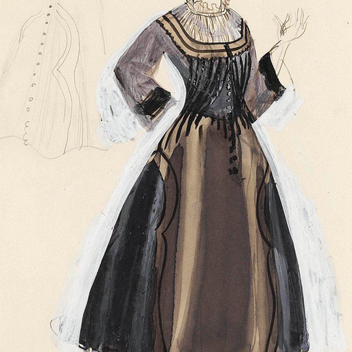 Raoul Dufy — Modèle de robe pour Paul Poiret