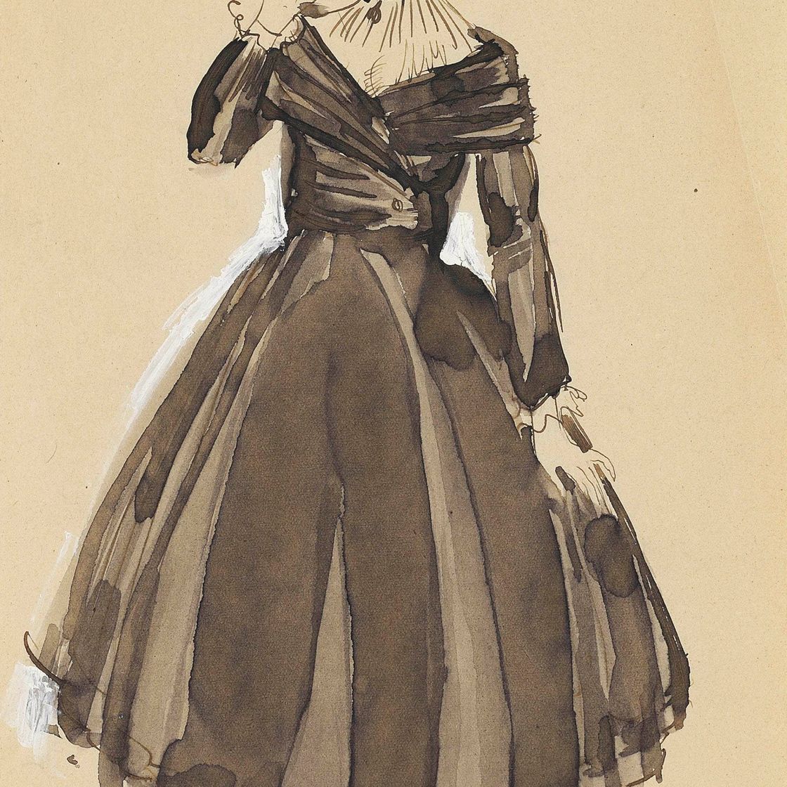 Raoul Dufy — Modèle de robe pour Paul Poiret