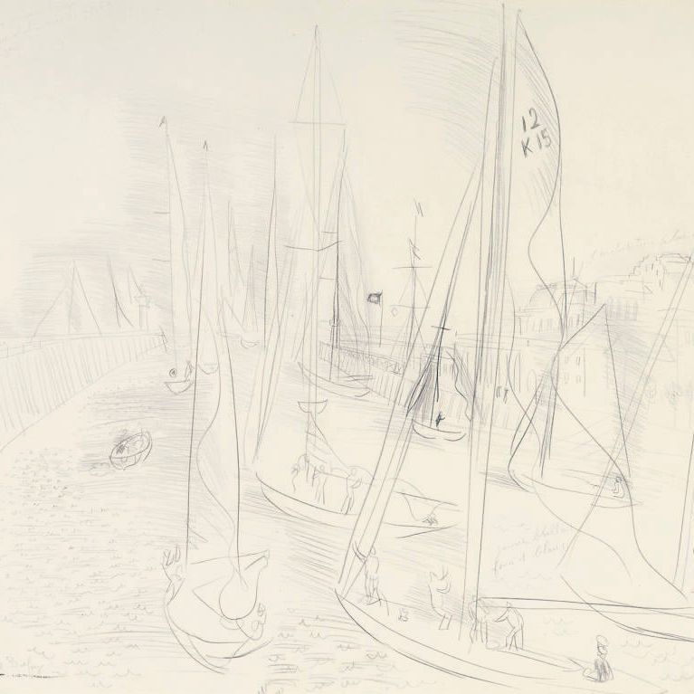 Raoul Dufy — Les yachts à Deauville