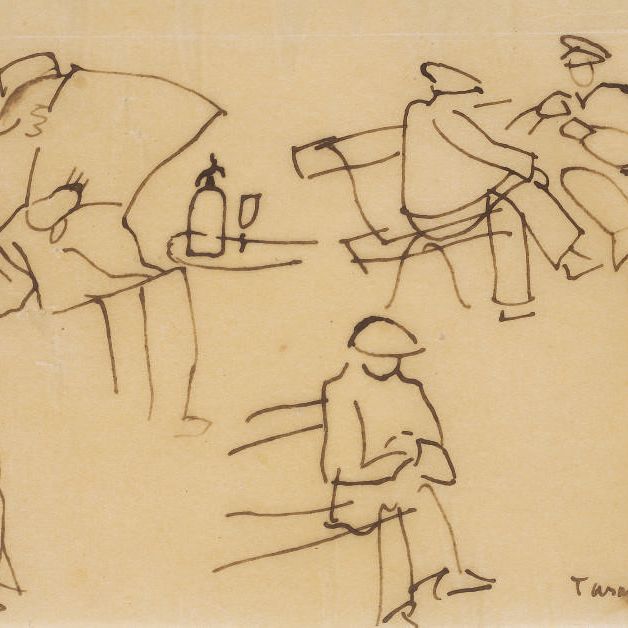 Raoul Dufy — Trois dessins (1. Les Cavaliers; 2. Etude pour 'Tartarin de Tarascon'; 3. Toulon)