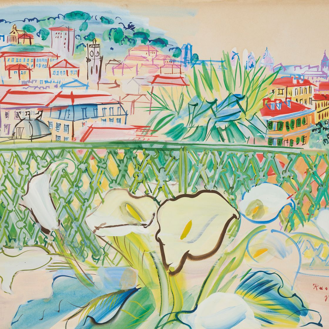 Raoul Dufy — La terrasse à Nice, изображение 1