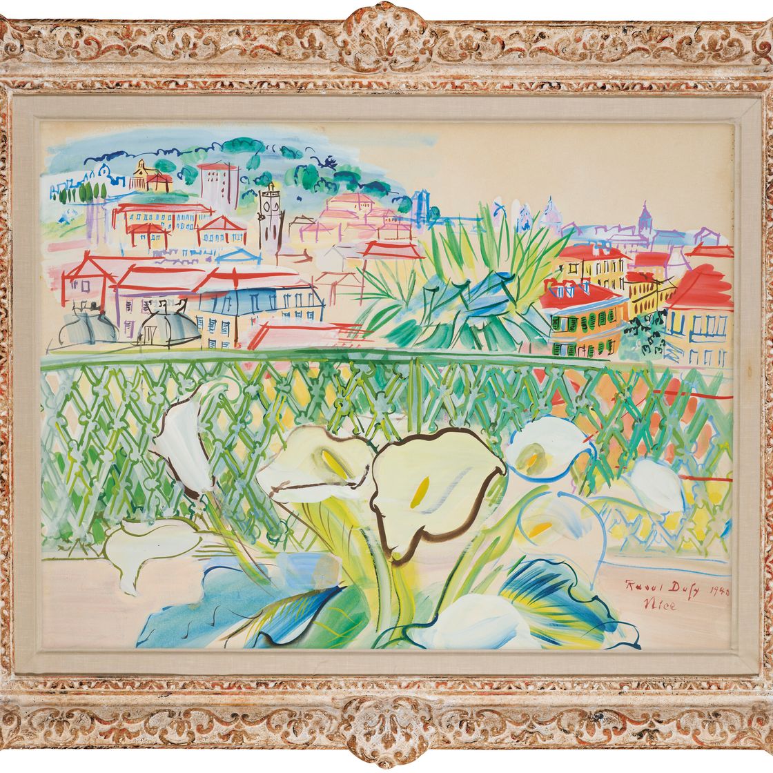 Raoul Dufy — La terrasse à Nice, изображение 2
